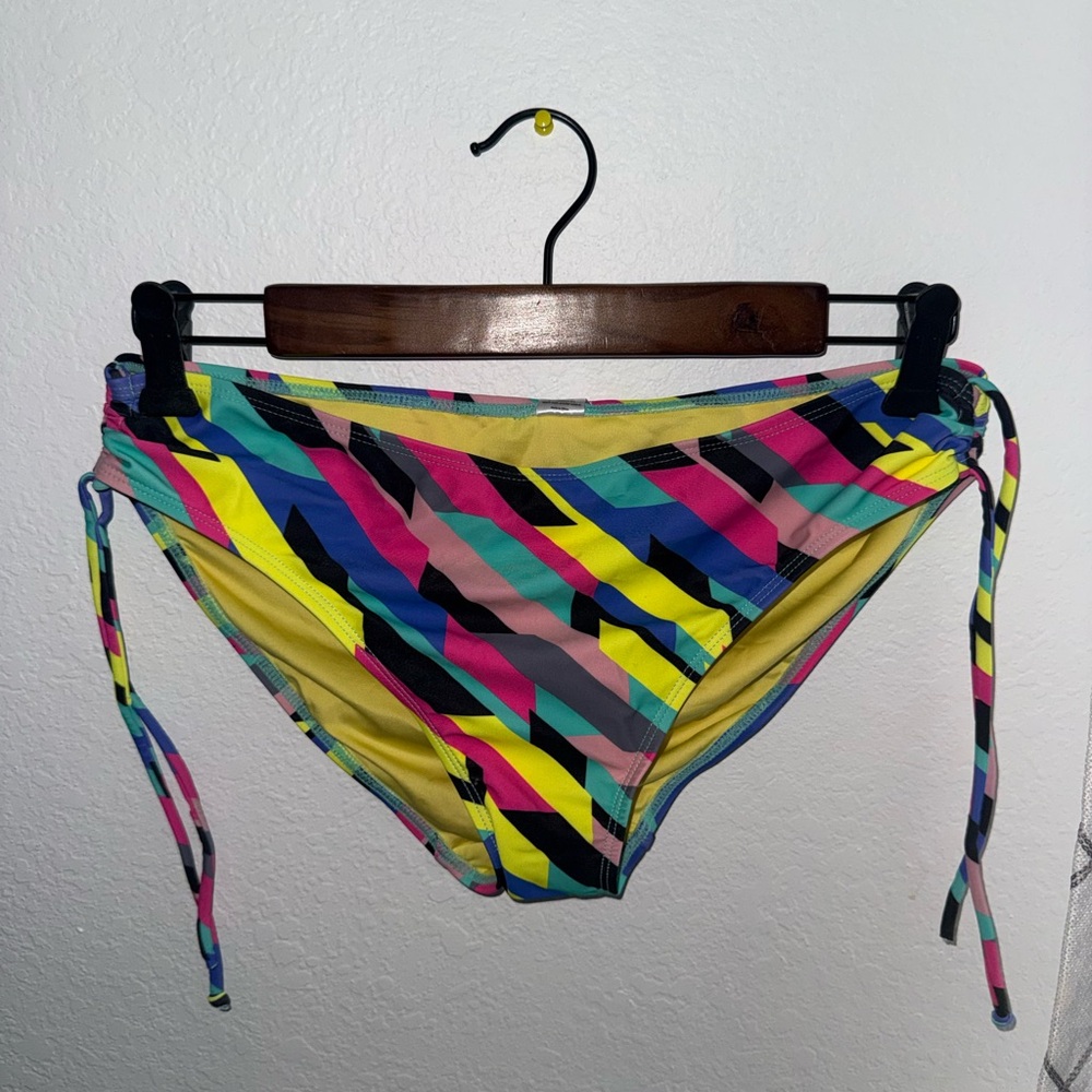 Colorful Striped Bikini Bottoms